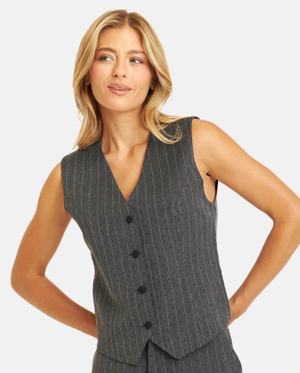 VEST WITH RHINESTONES