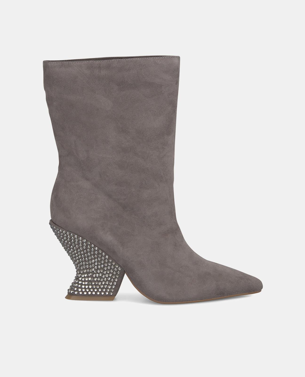 BOTTINES AVEC TALON EN STRASS