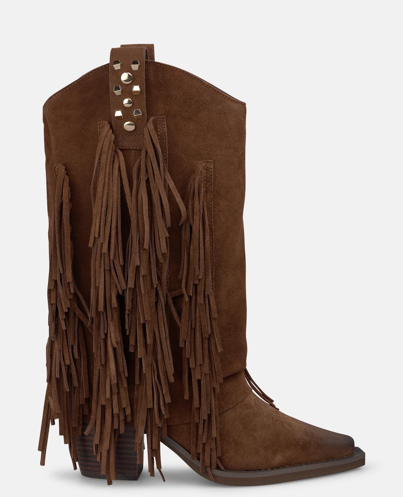 BOTA COWBOY DE ANTE CON FLECOS
