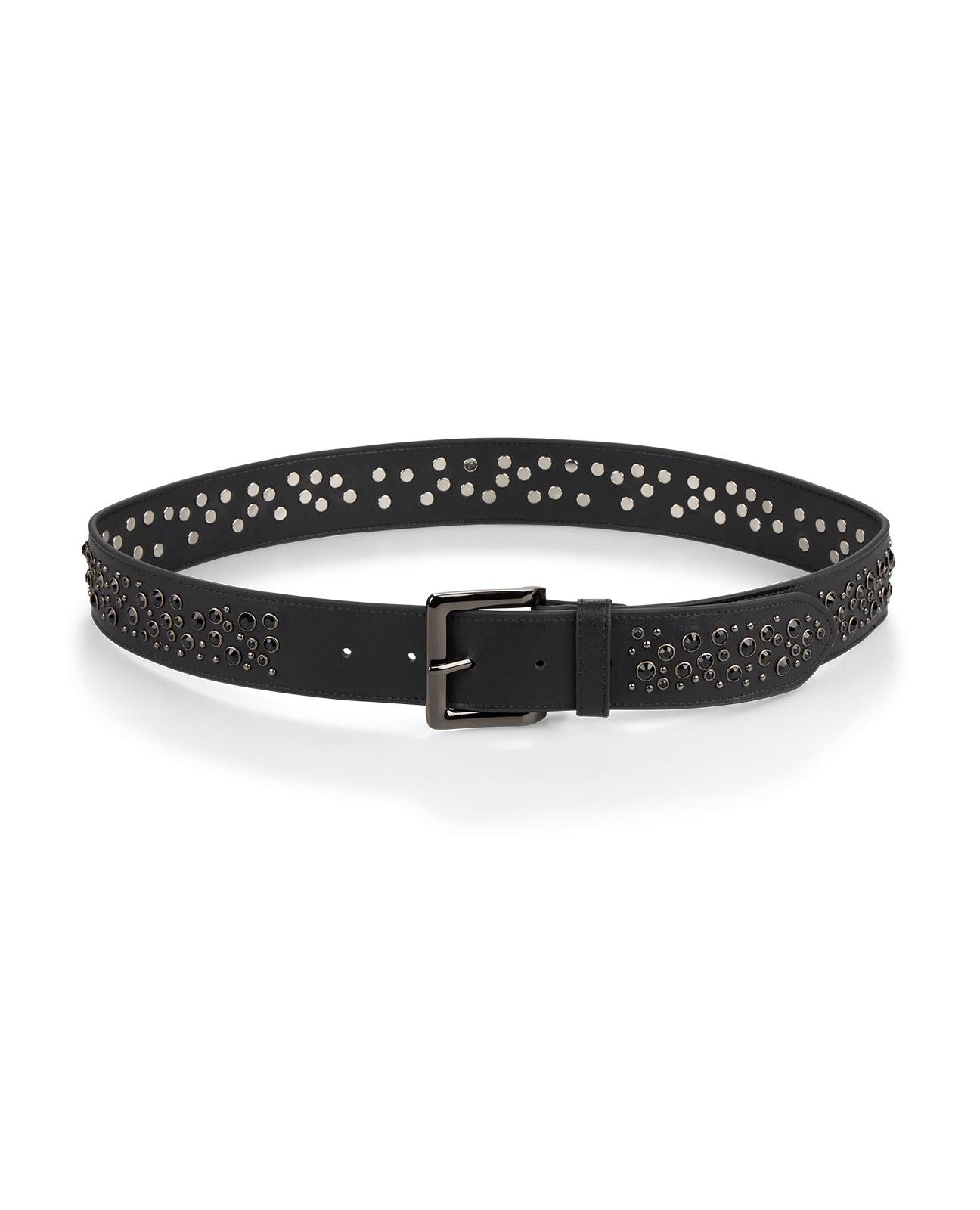 BEADED LEATHER BELT