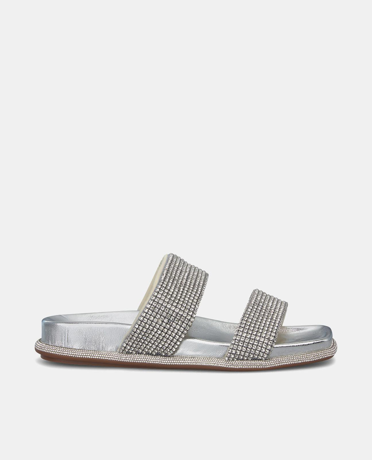 SANDALIA PLANA TIRAS STRASS