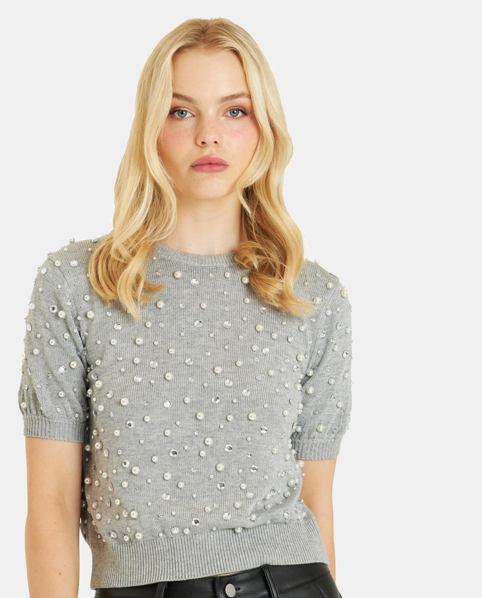 PULL AVEC PERLES