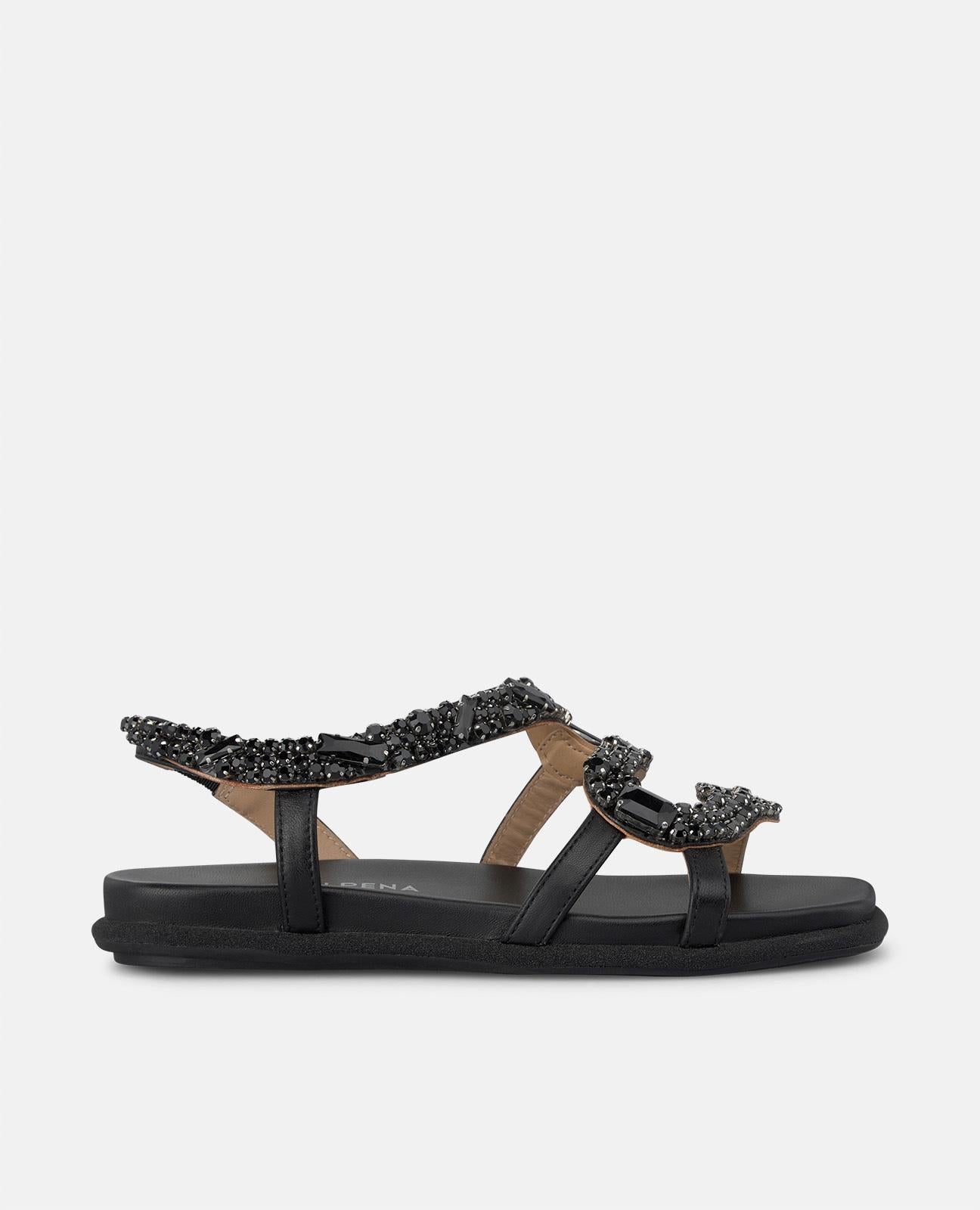 SANDALIA DE SERPIENTE PLANA