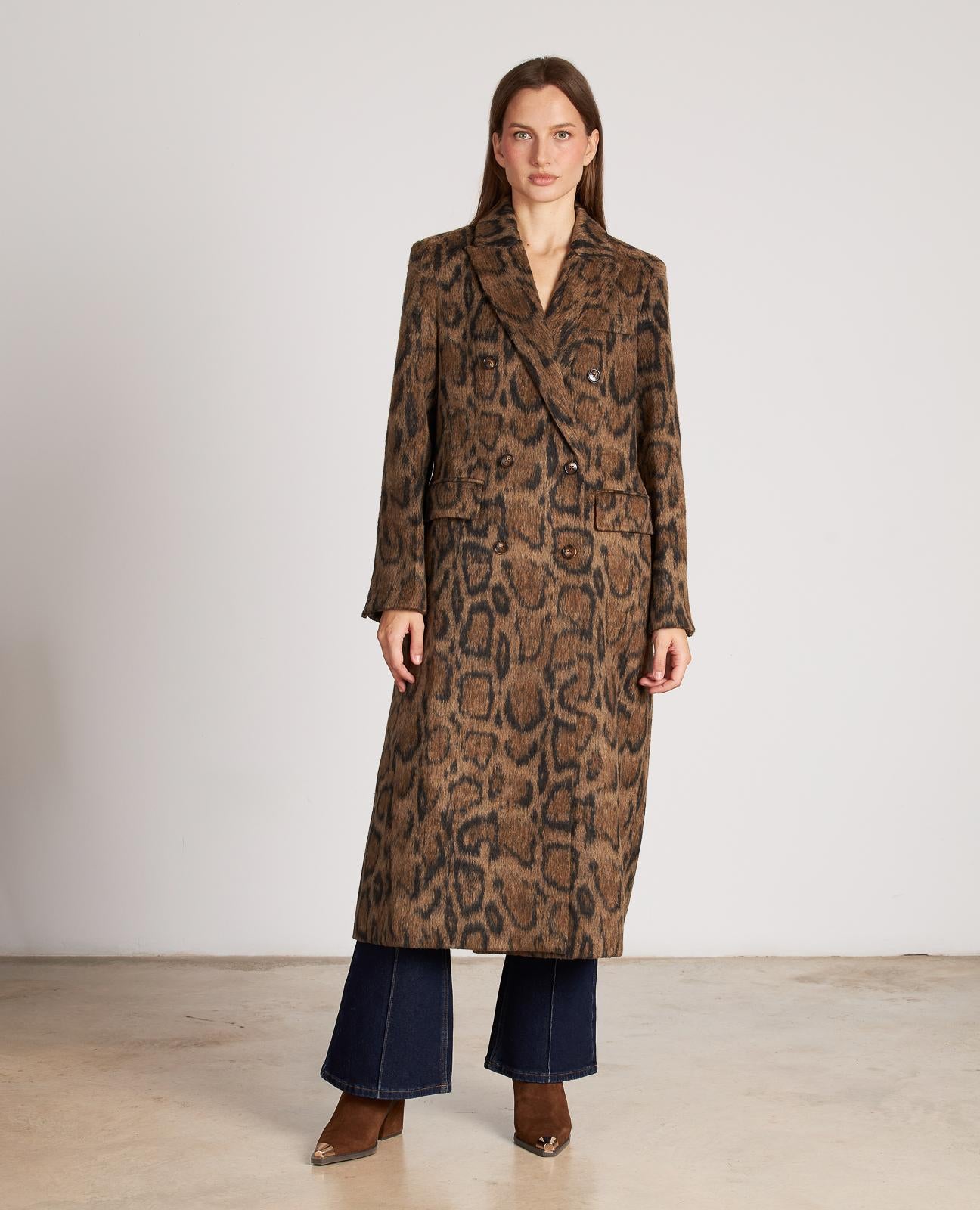 ABRIGO ESTAMPADO LARGO