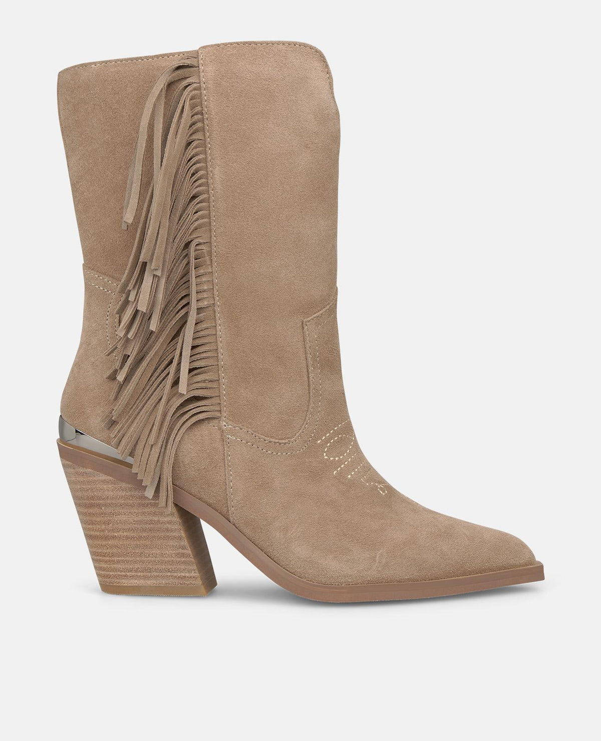 BOTA COWBOY DE PIEL CON FLECOS