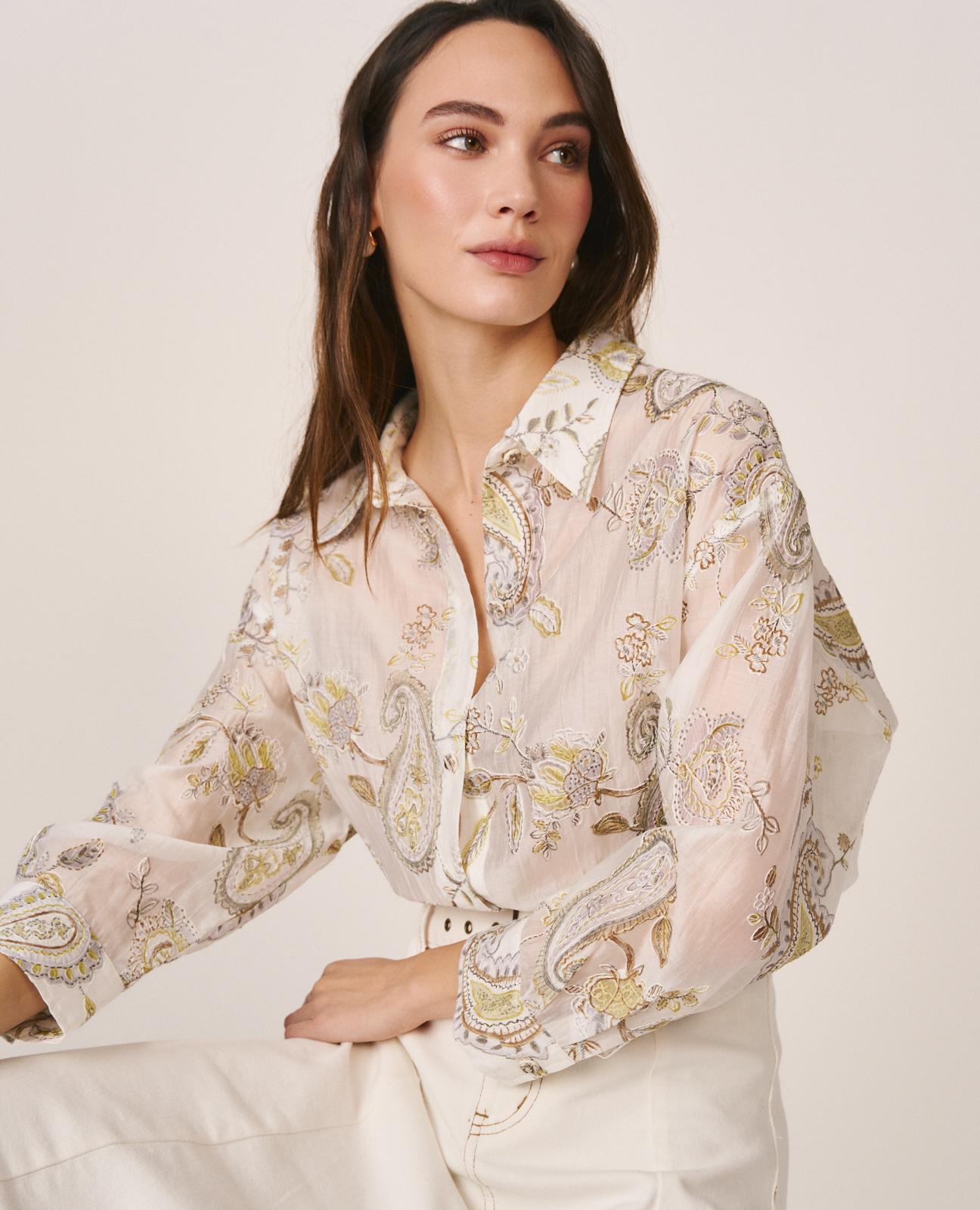 CAMISA BORDADA PAISLEY