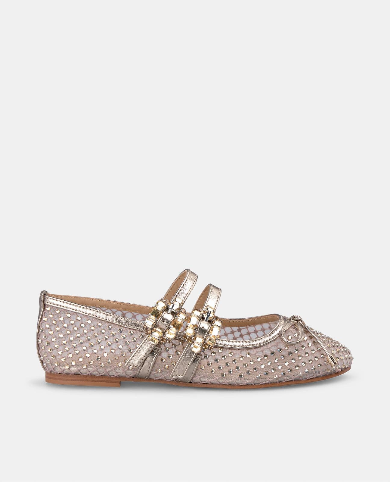BALLERINA ROSSA FIBBIE STRASS