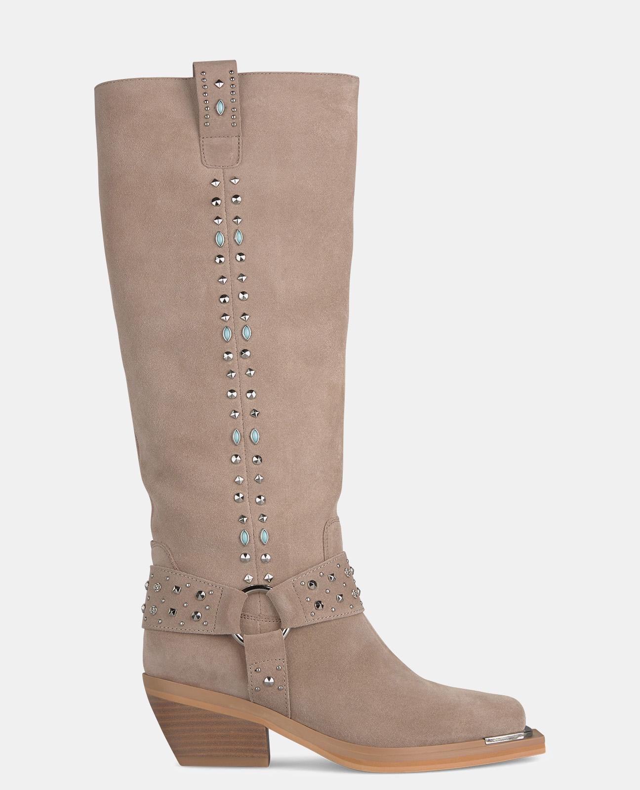 STIEFEL MIT METALLDETAILS