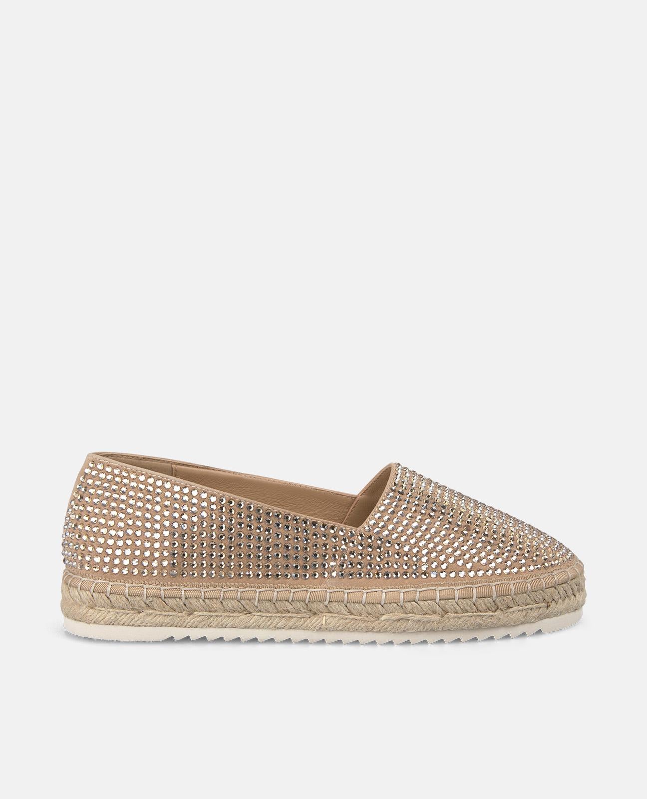 ESPADRILLE COVERED WITH RHINESTONES