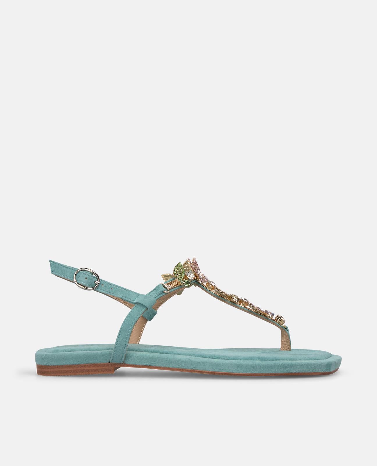 SANDALIA PLANA PEDRERIA