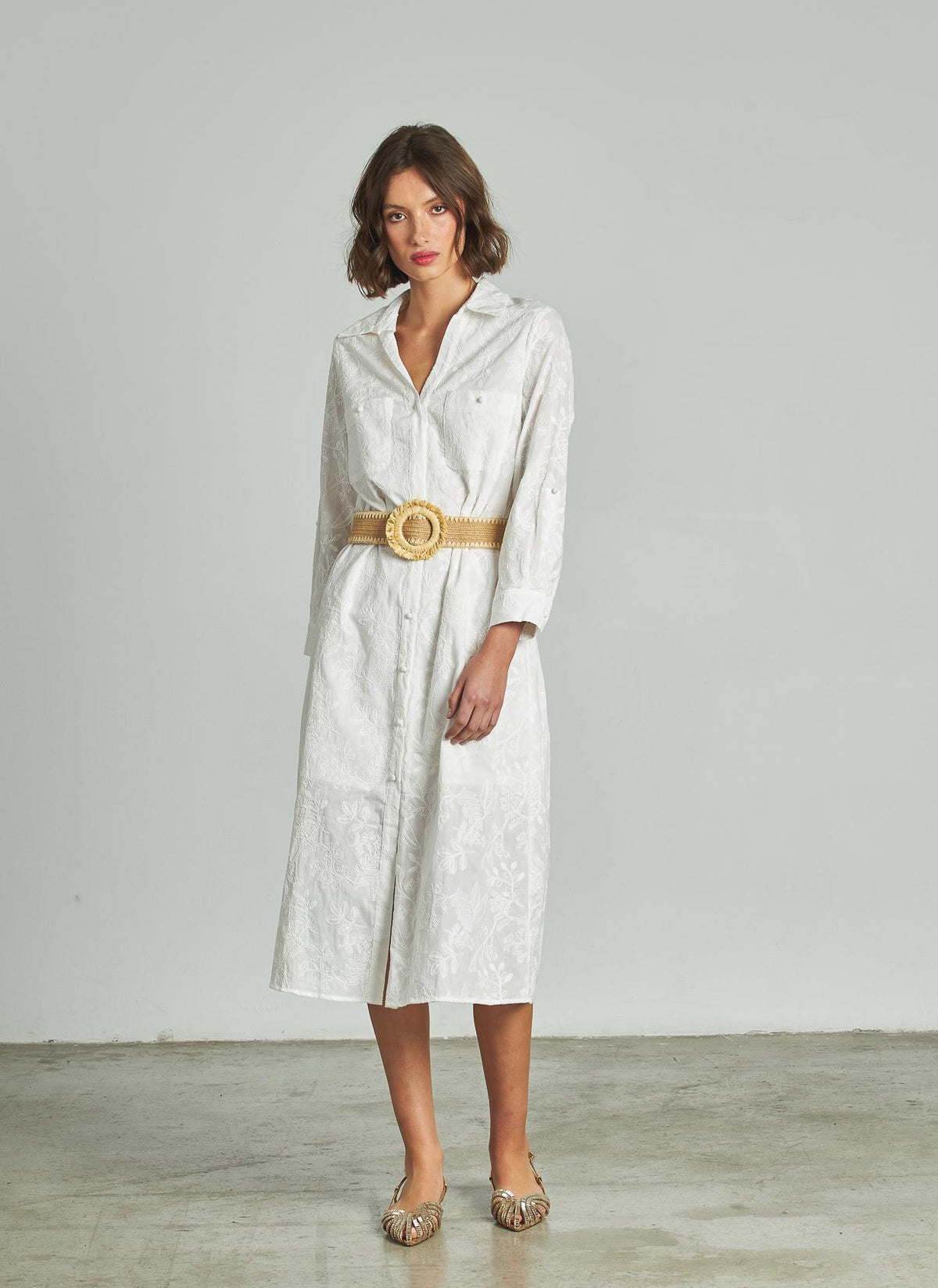 VESTIDO CAMISERO CINTURÓN