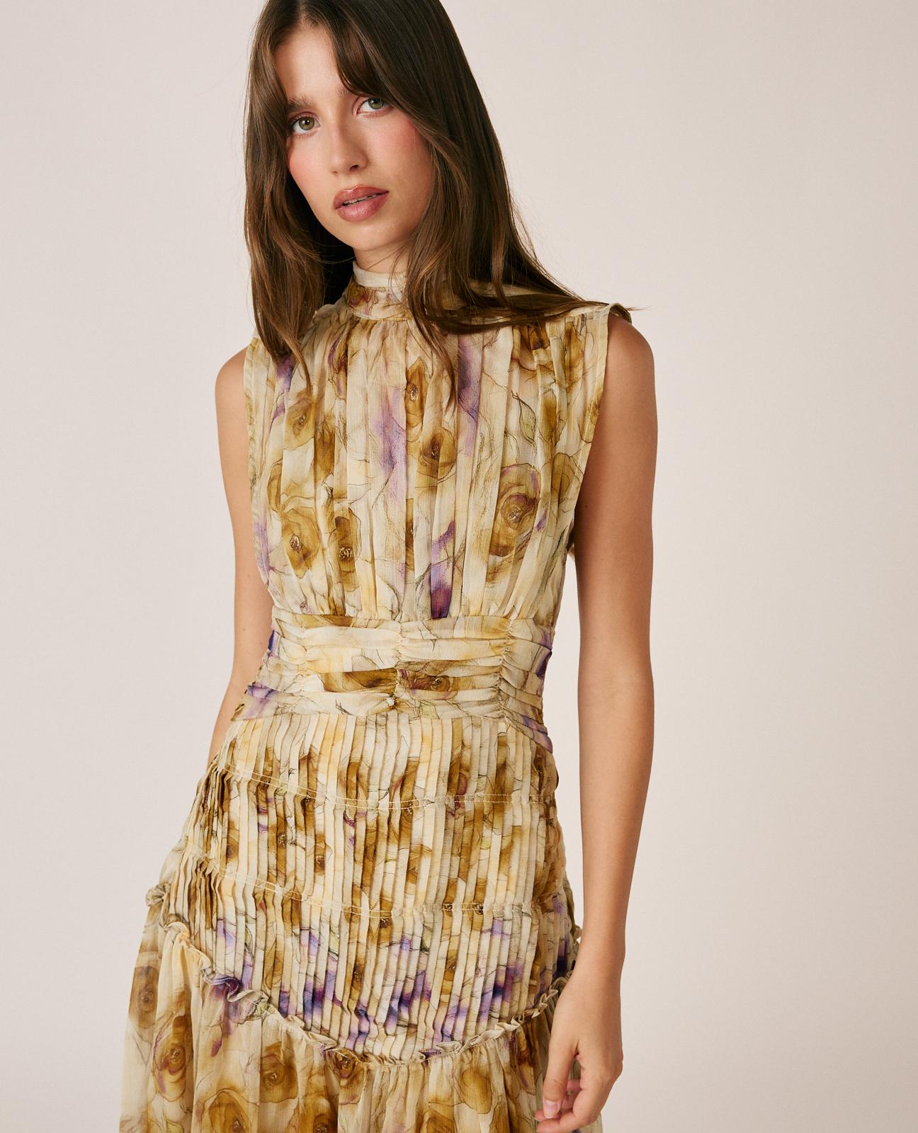VESTIDO LARGO FLORAL
