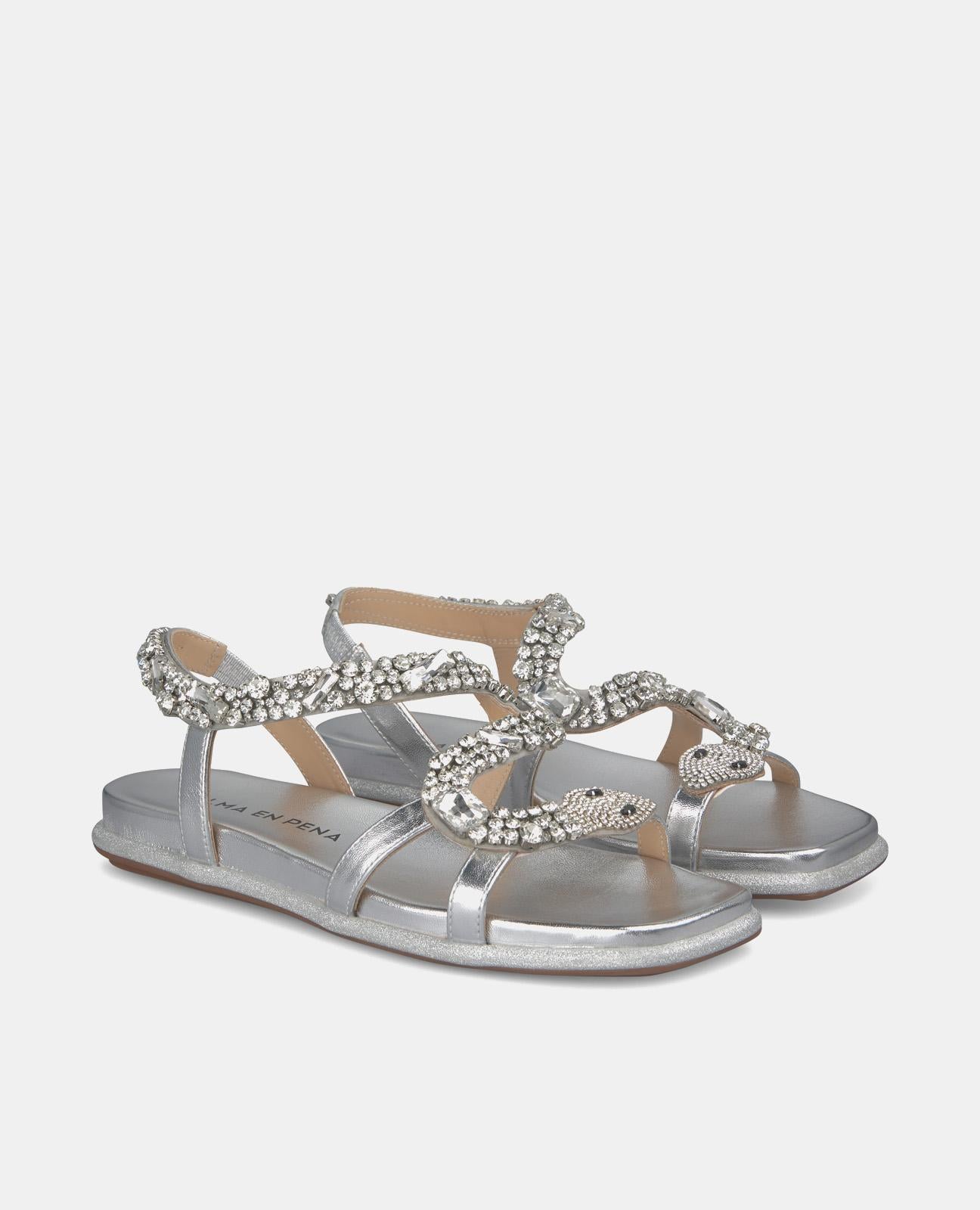 SANDAL WITH SNAKE STRAP