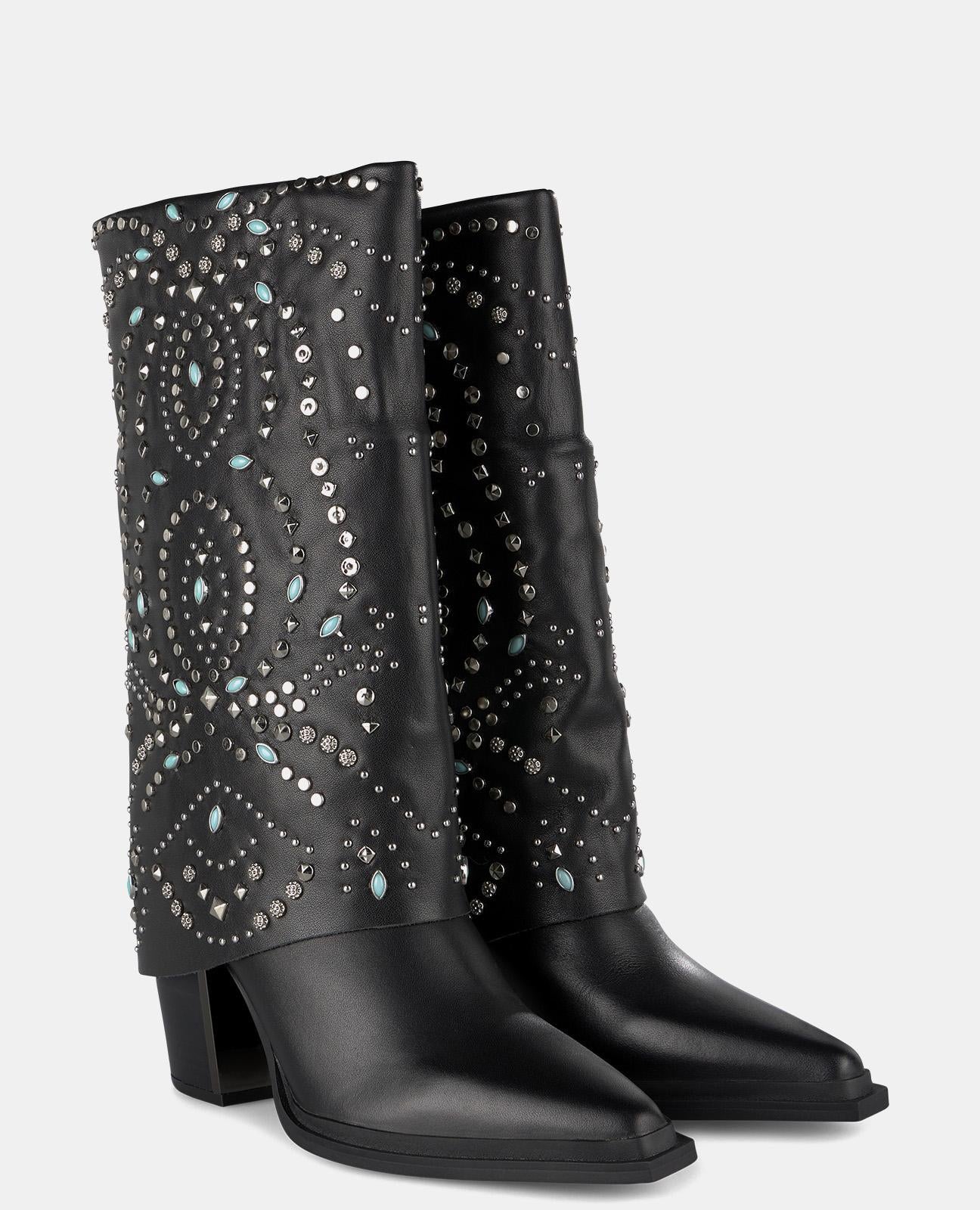 BOTA POLAINA CON TACHAS