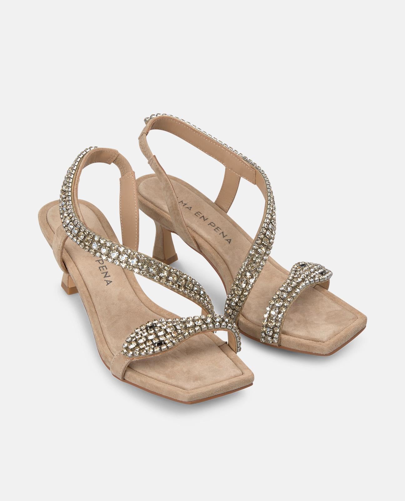 SANDÁLIA COM SALTO DE COBRA MINI