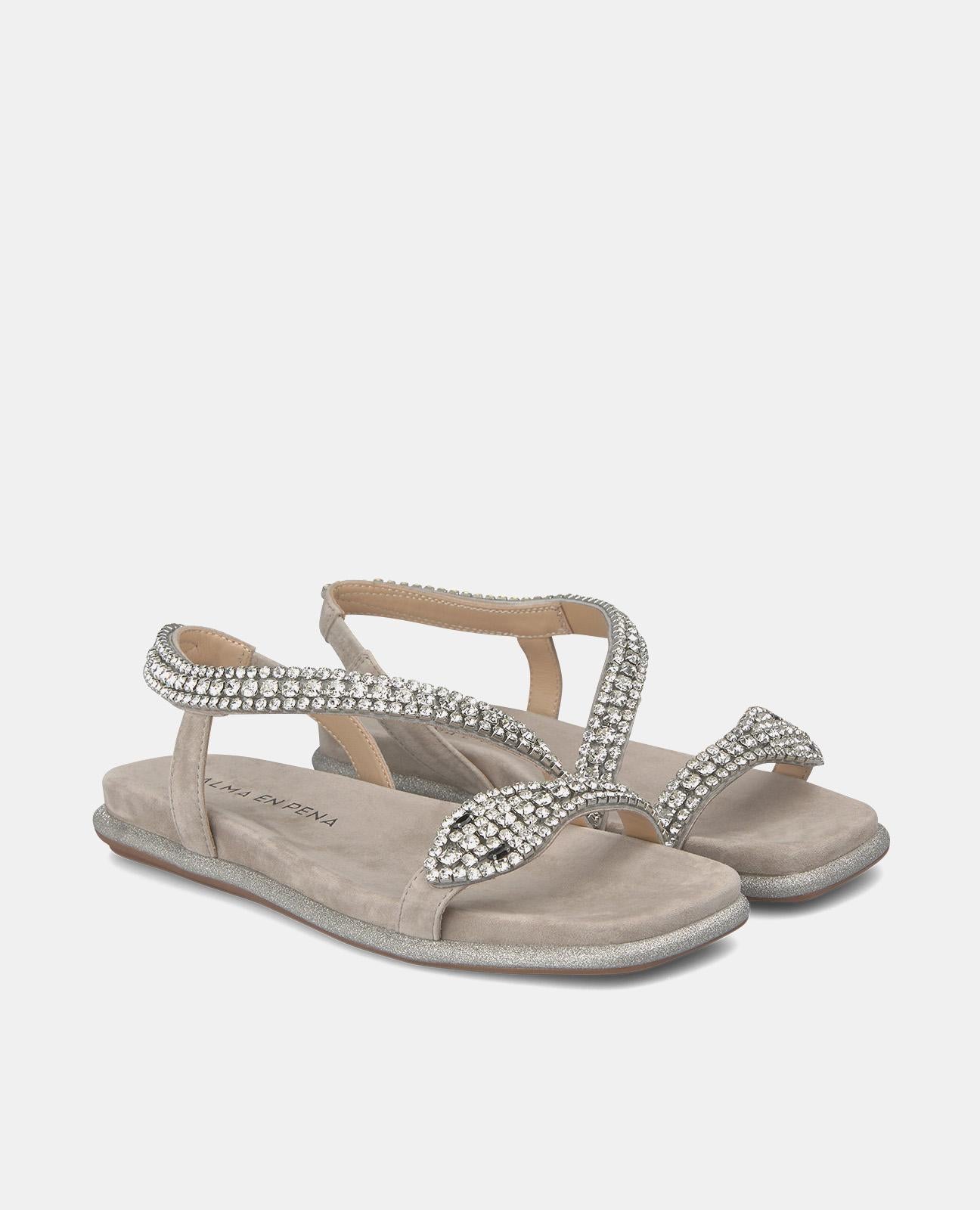 SANDALIA PLANA SUELA PURPURINA