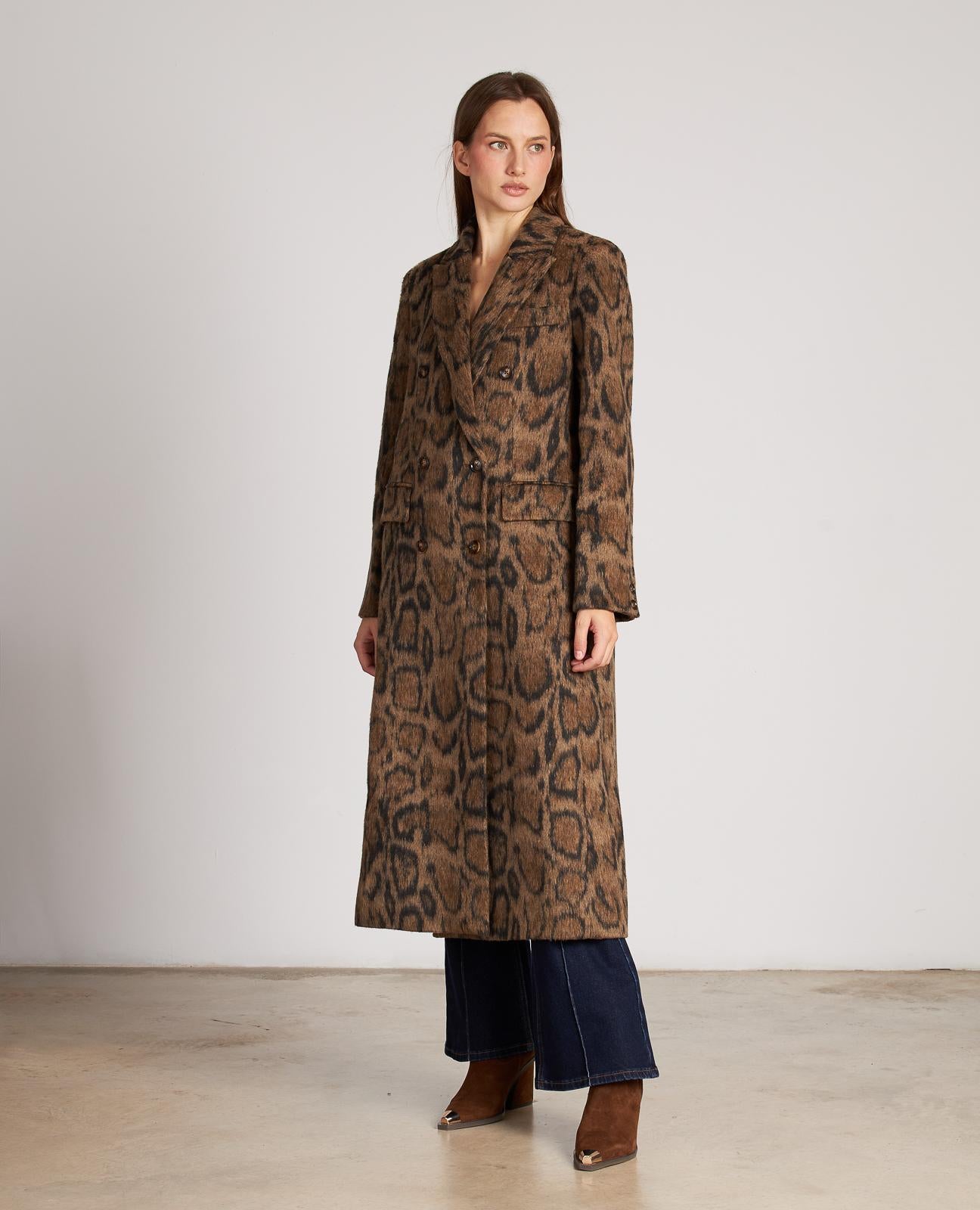 ABRIGO ESTAMPADO LARGO