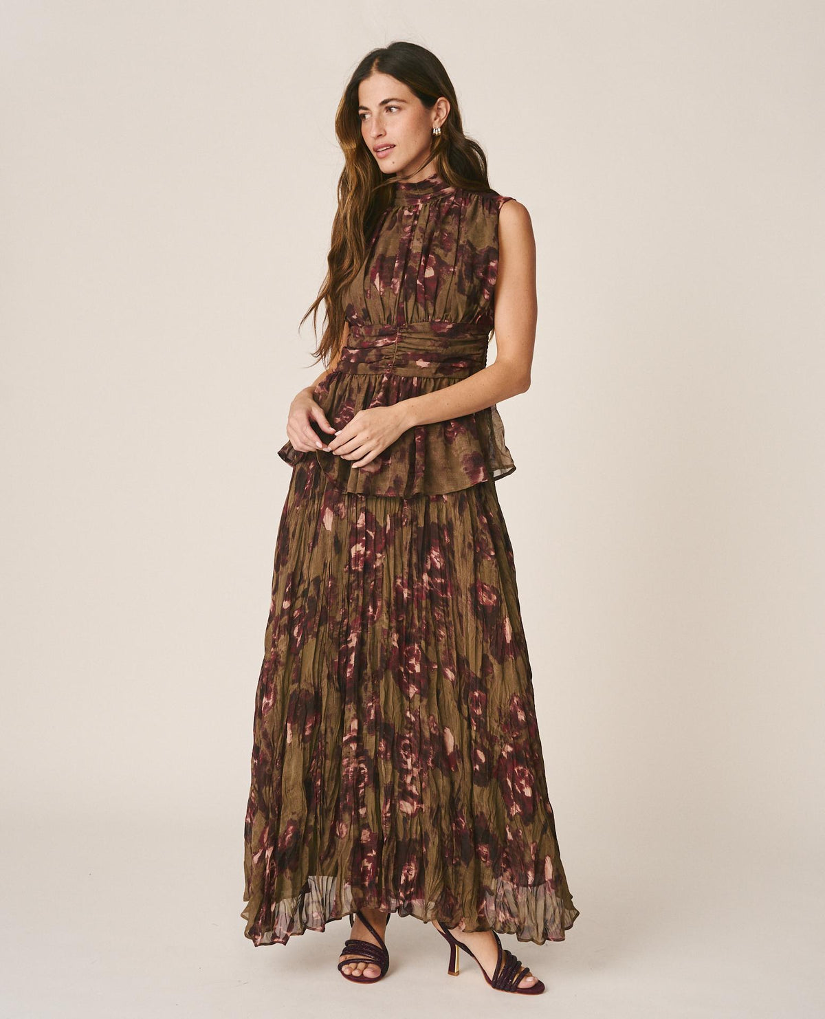 LONG FLORAL SKIRT