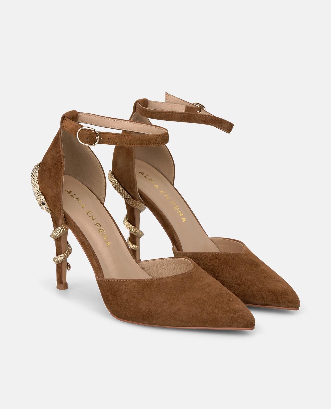 ZAPATO CON SERPIENTE TACÓN