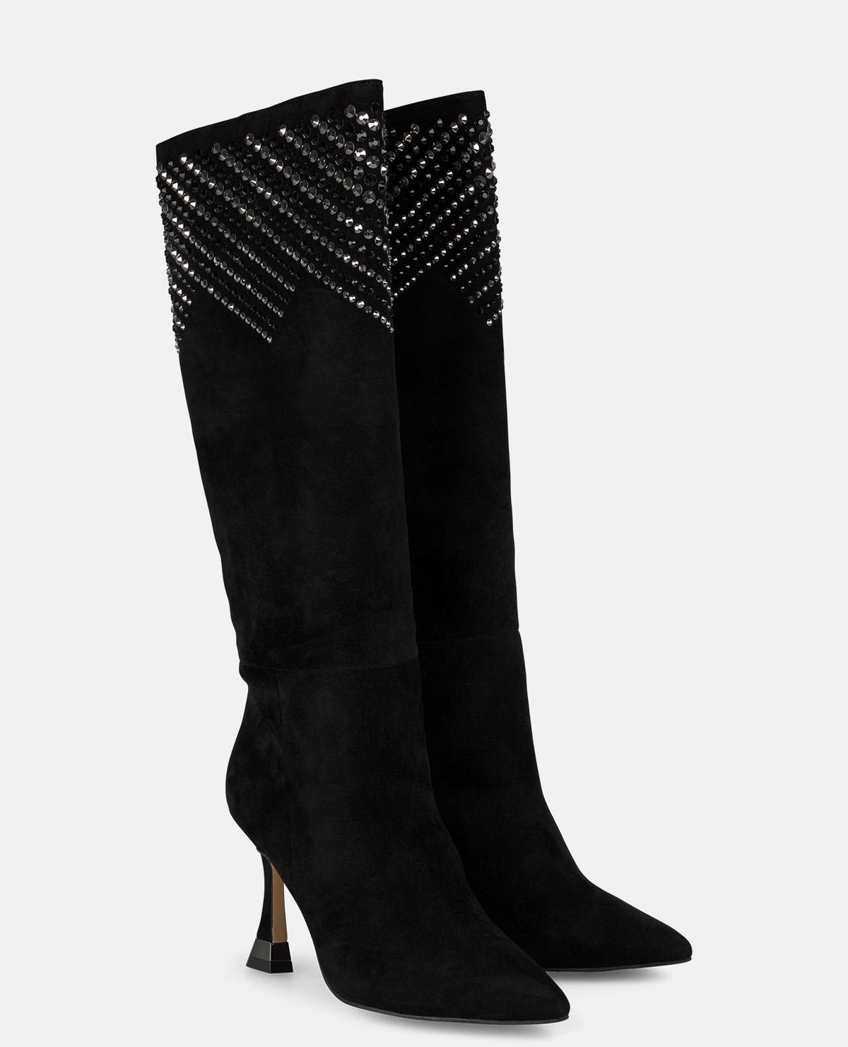 STIVALE CON DETTAGLI IN STRASS