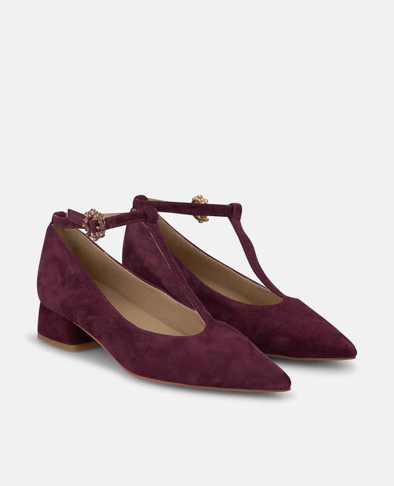 ZAPATO TACÓN CHAROL CON HEBILLA