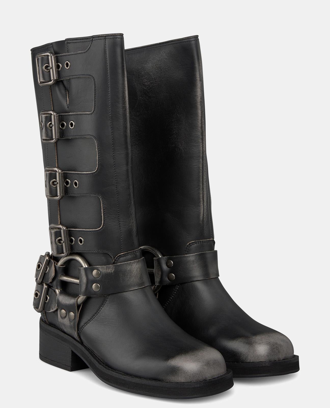 BIKER BOOT HIGH CANE