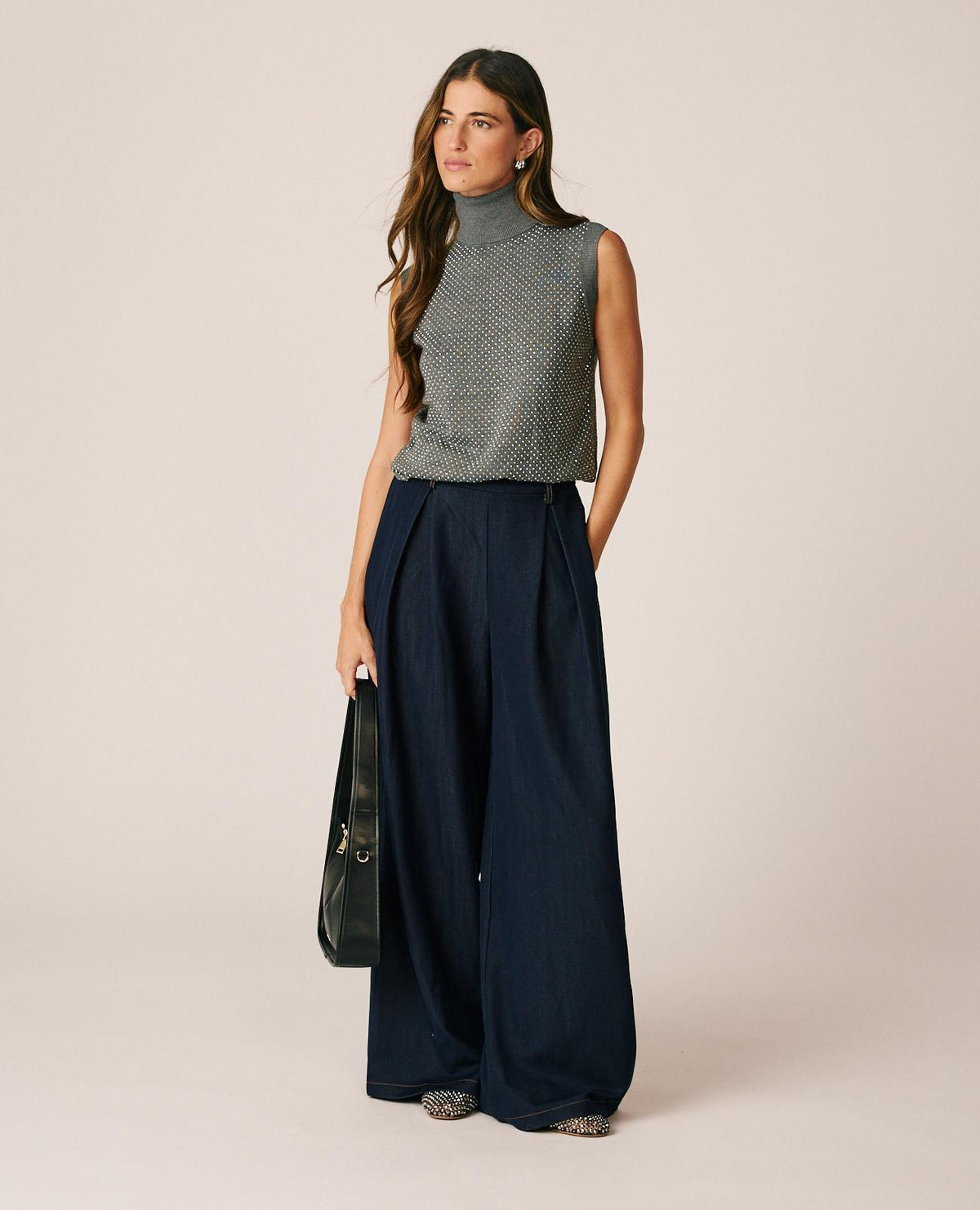 MAGLIONE A COLLO ALTO IN MAGLIA