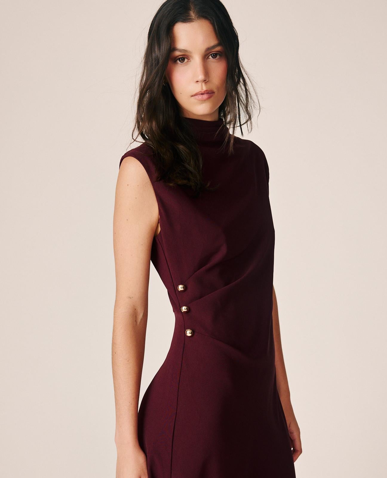 VESTIDO LARGO CREPE FLUIDO