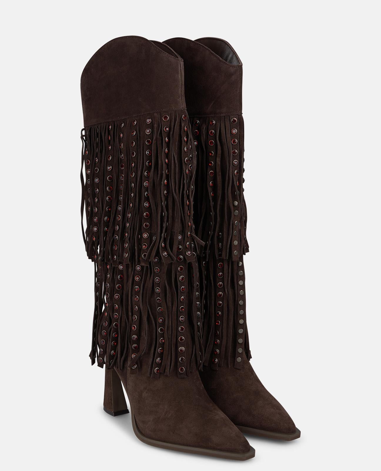 BOTA COWBOY DE ANTE CON FLECOS