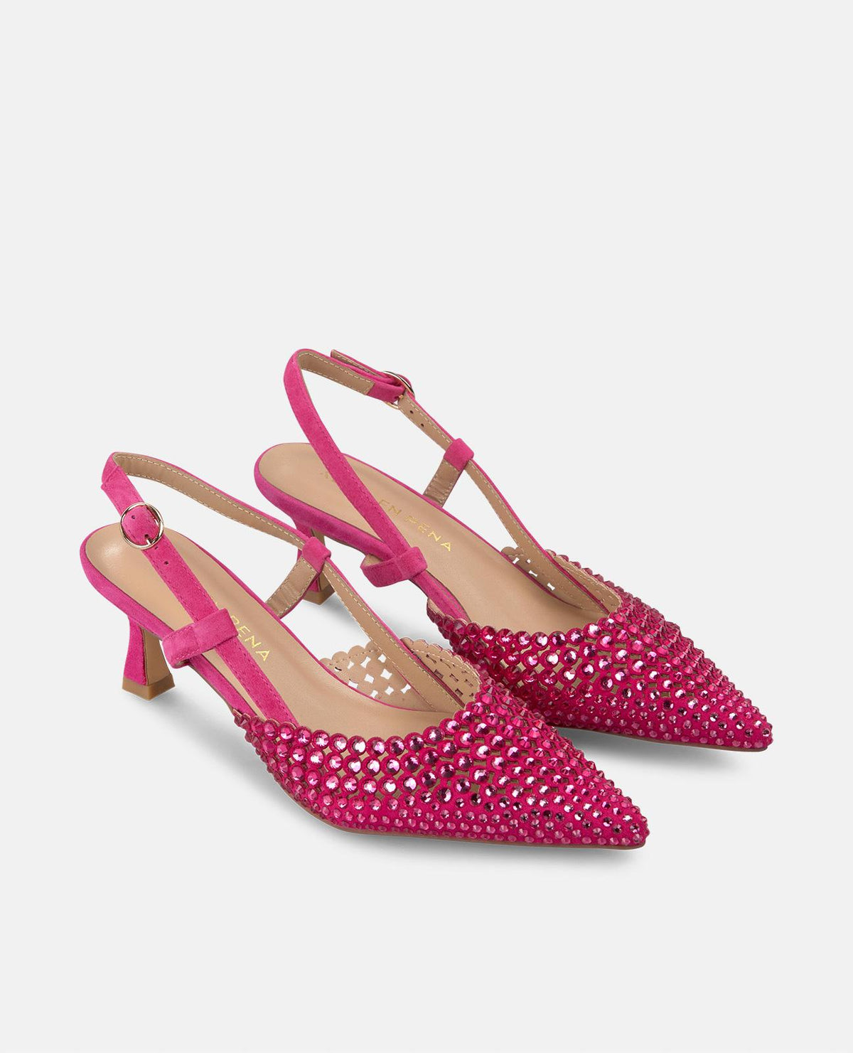 HEELED WITH RHINESTONES