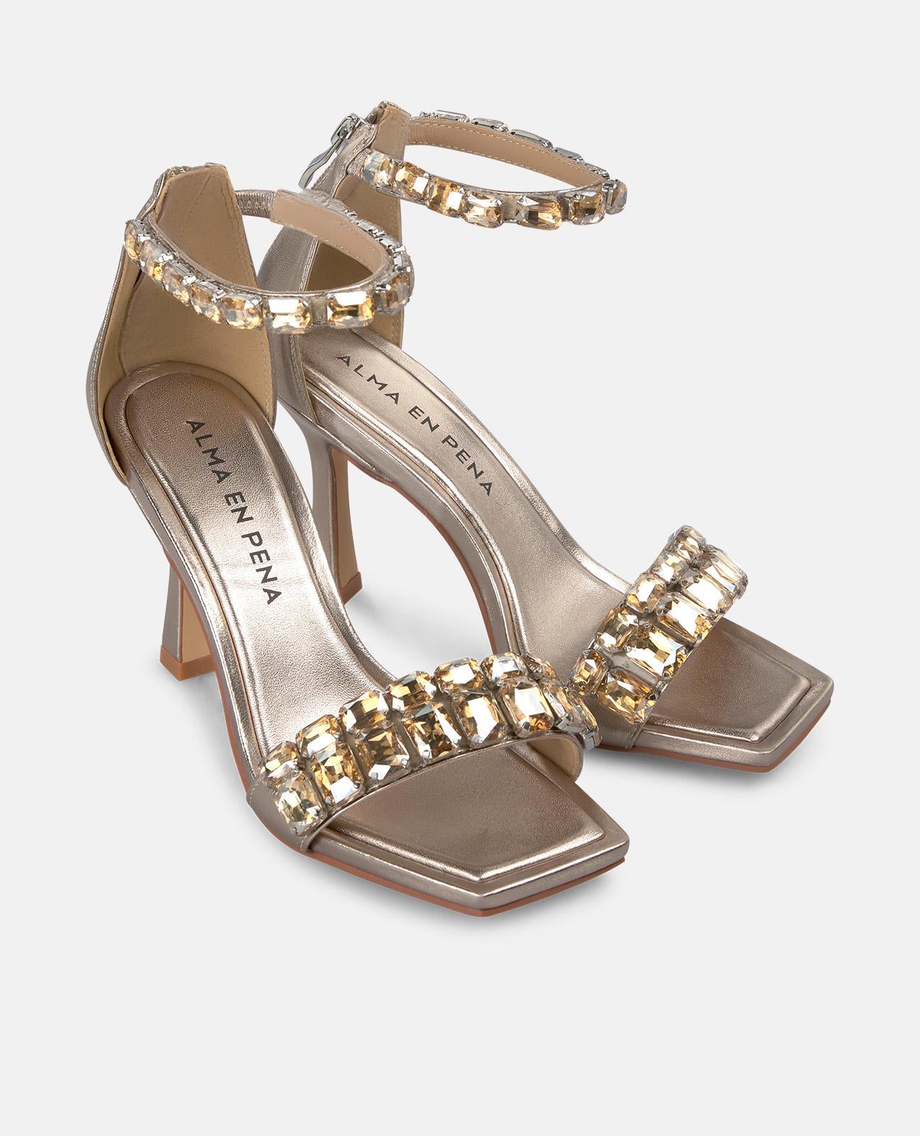 JEWEL HEEL SANDAL