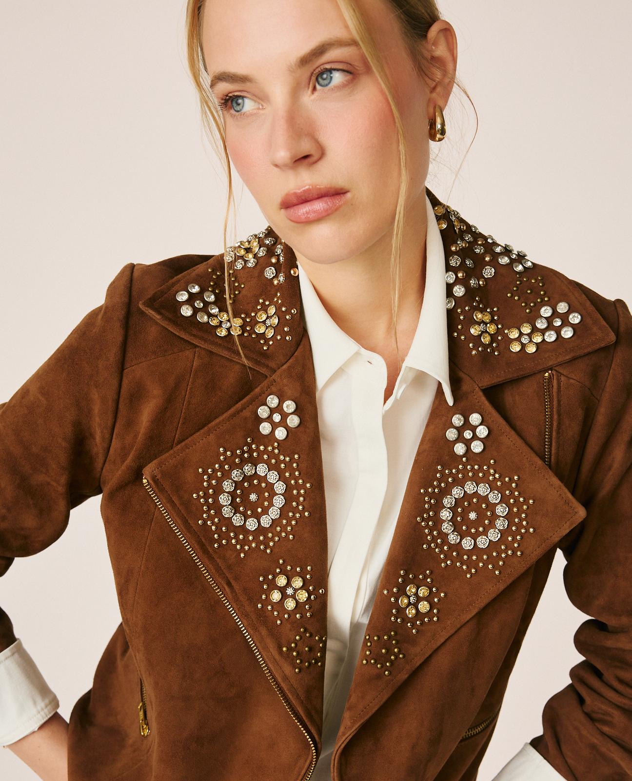 CHAQUETA ANTE CRUZADA