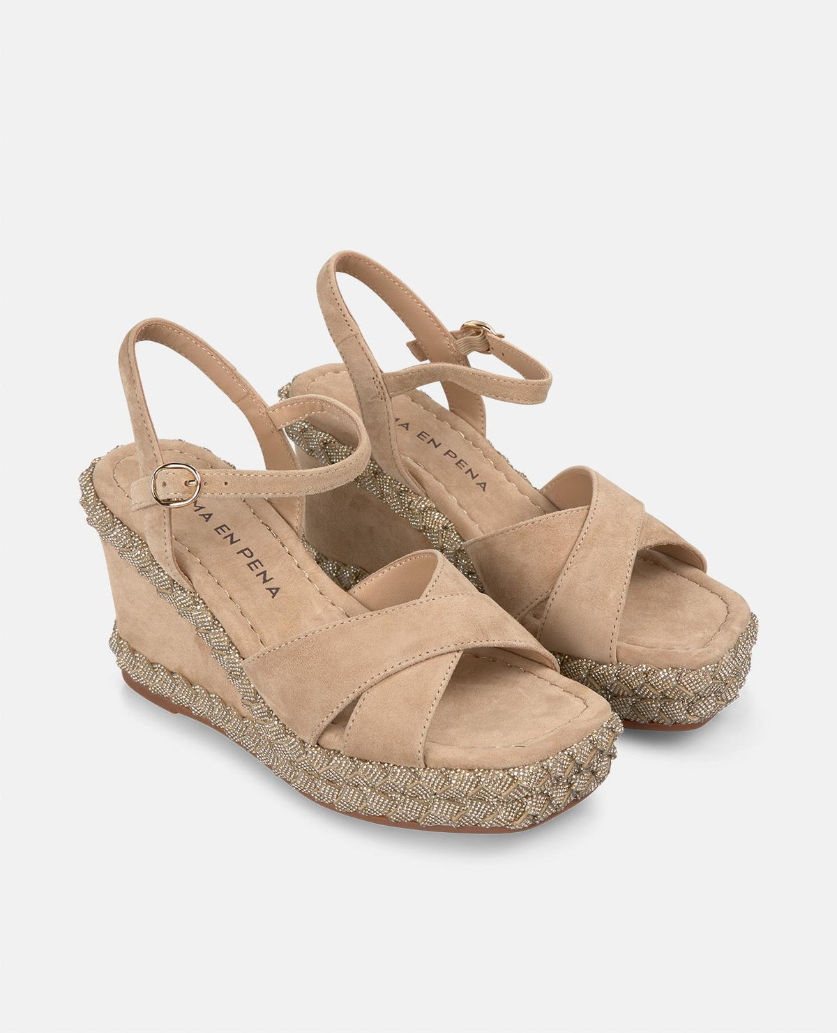BRAIDED BEADS WEDGE