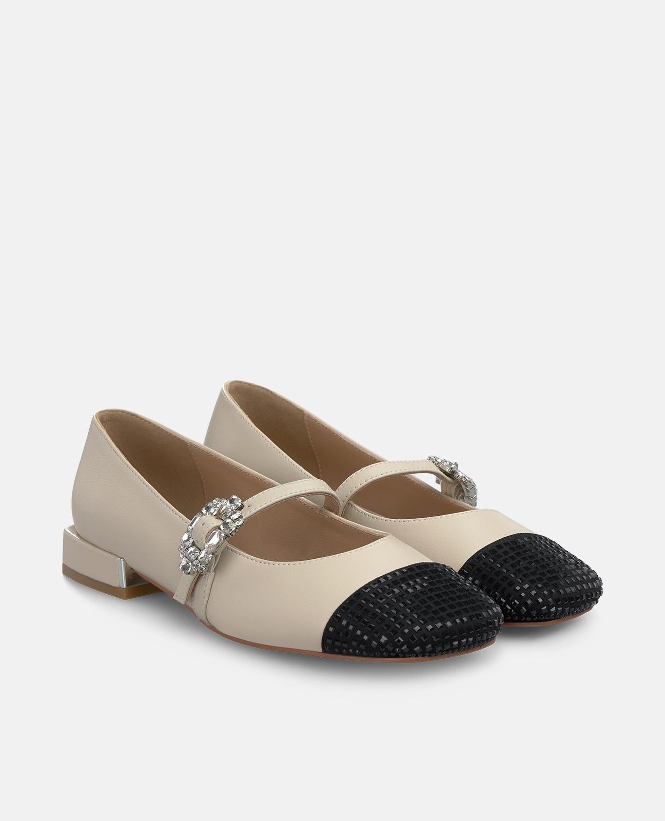 ZAPATO PUNTERA PEDRERÍA PLANO