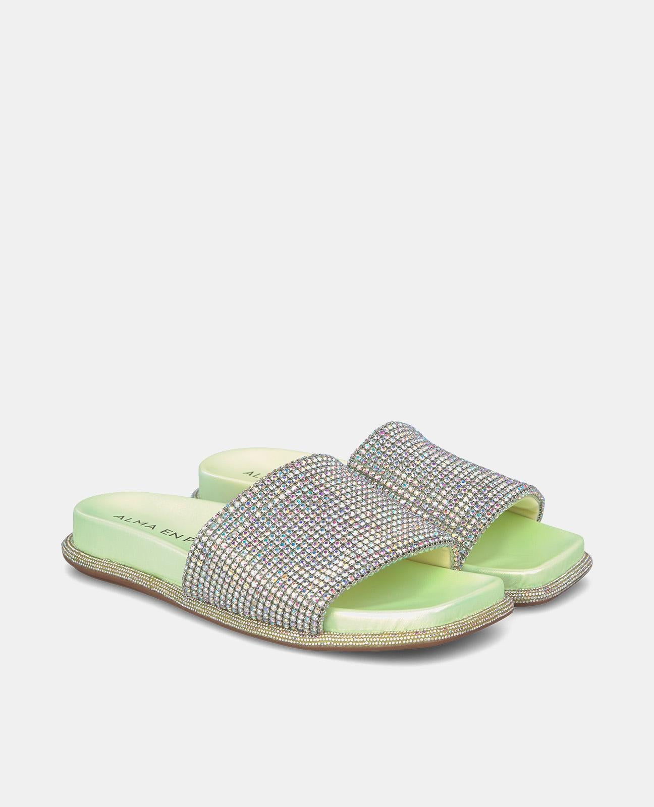 SANDALIA PLANA TIRA STRASS