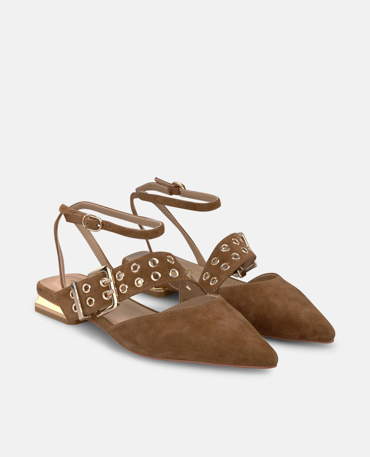 ZAPATO PLANO DE NAPA CON PULSERA