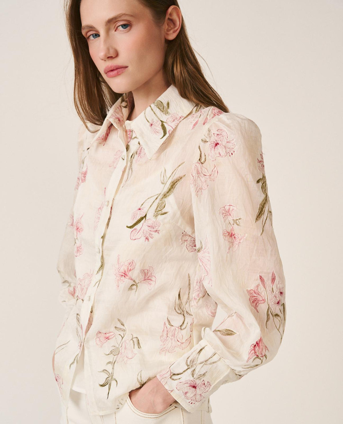 CAMICIA SEMITRASPARENTE