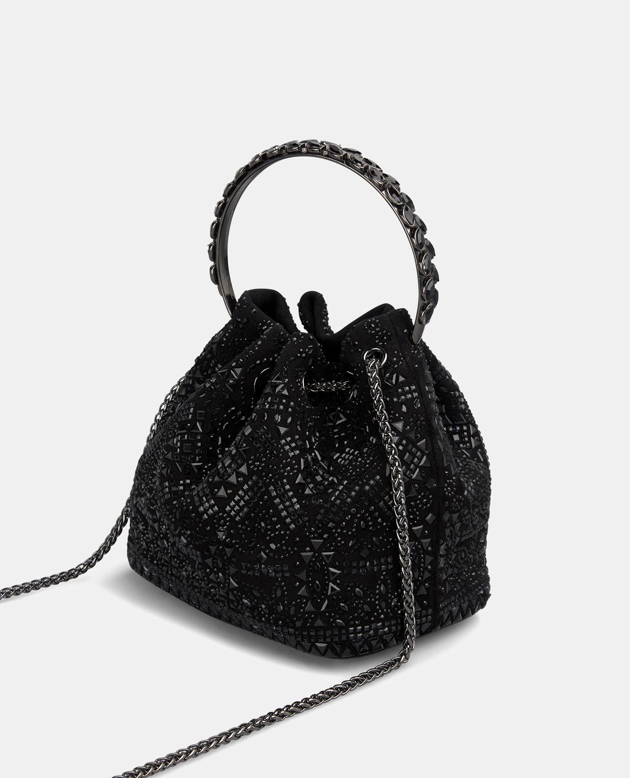 BOWLER-TASCHE MIT STRASS-DETAIL