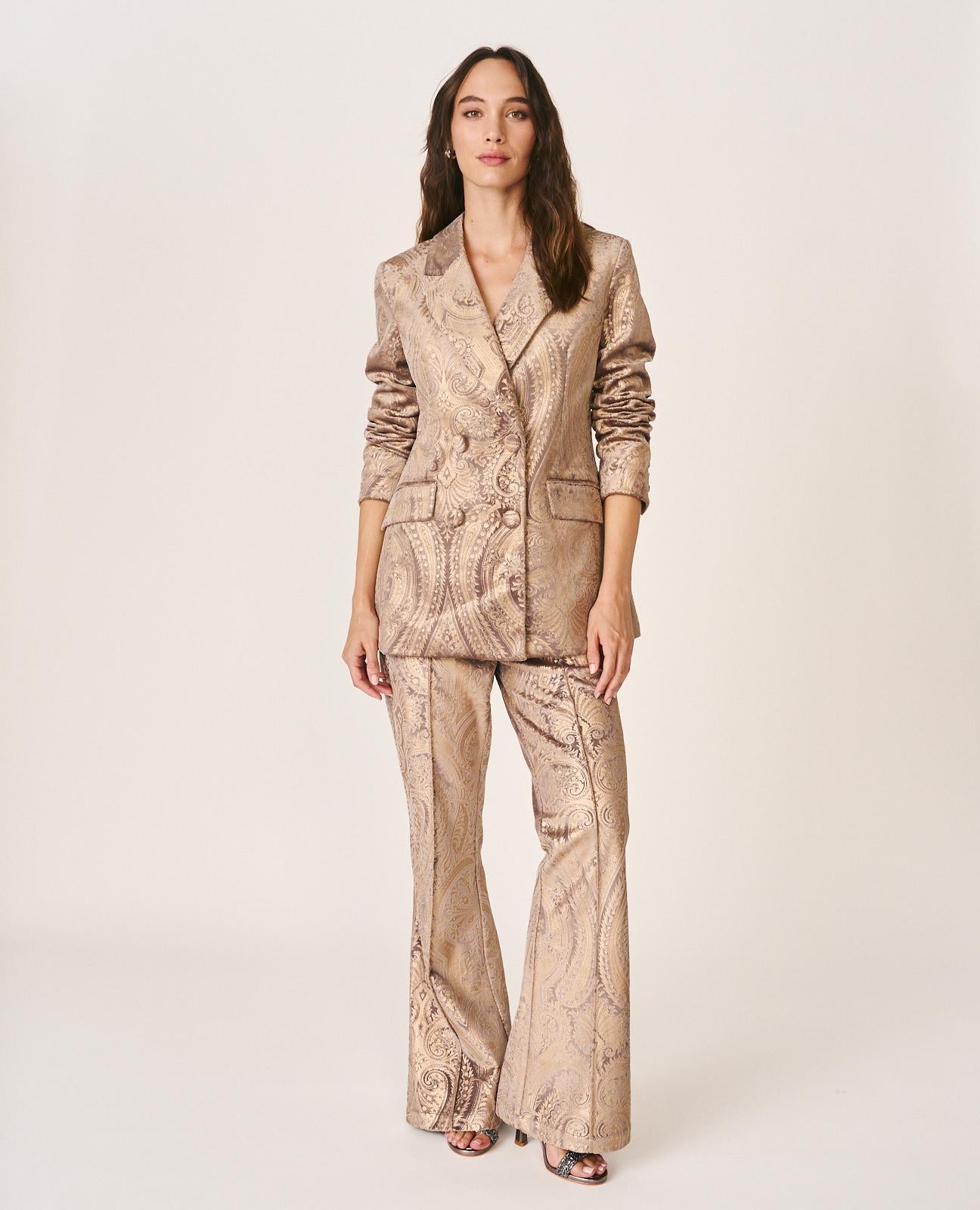 BLAZER METALIZADO PAISLEY