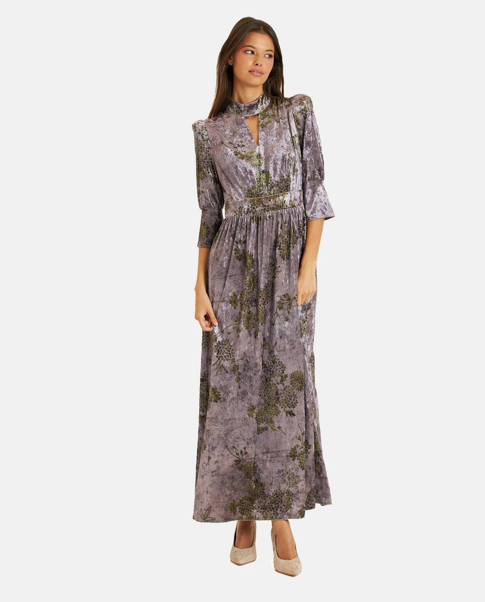 ROBE LONGUE EN VELOURS