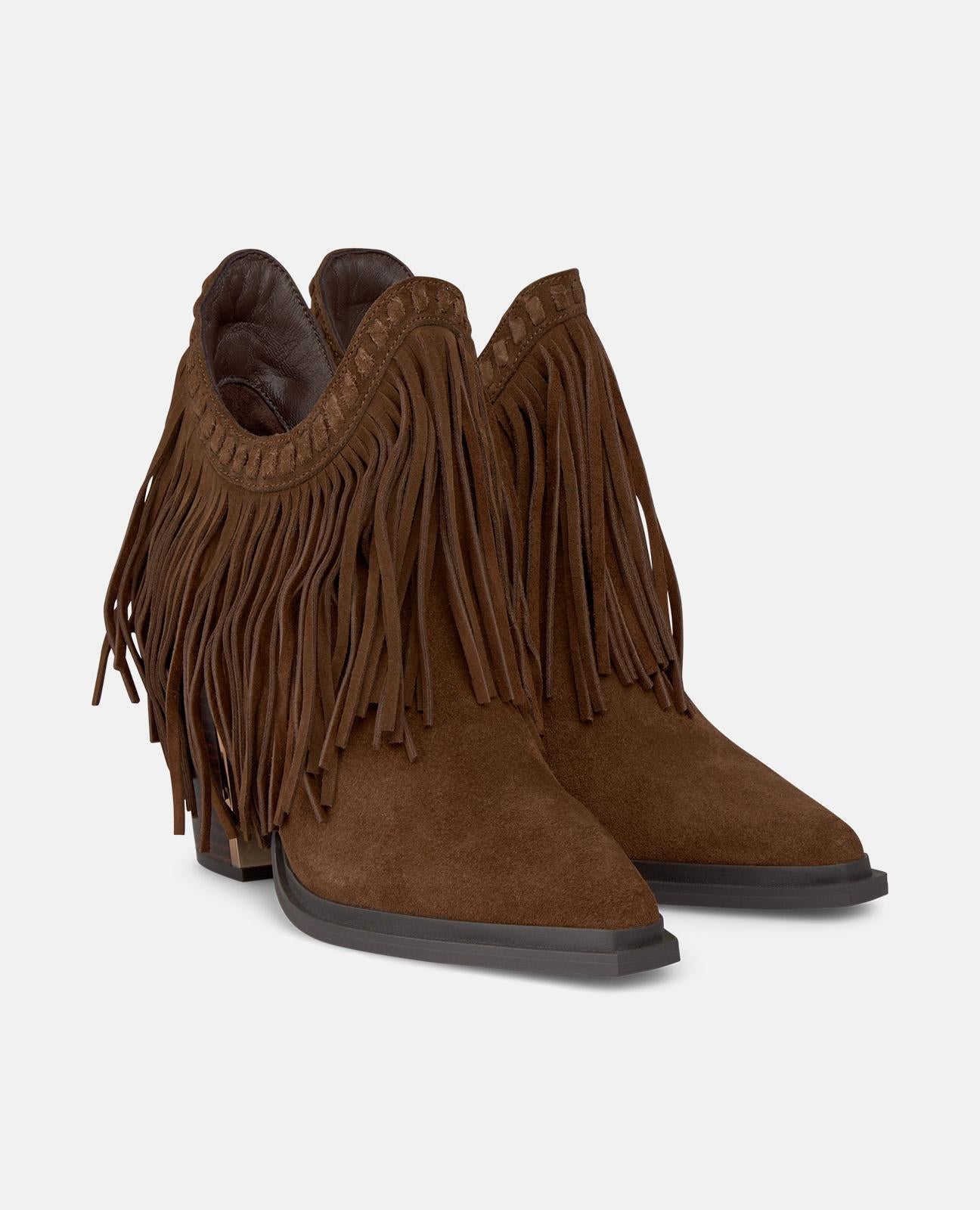 BOTINS COMPRIDOS COM FRANJAS