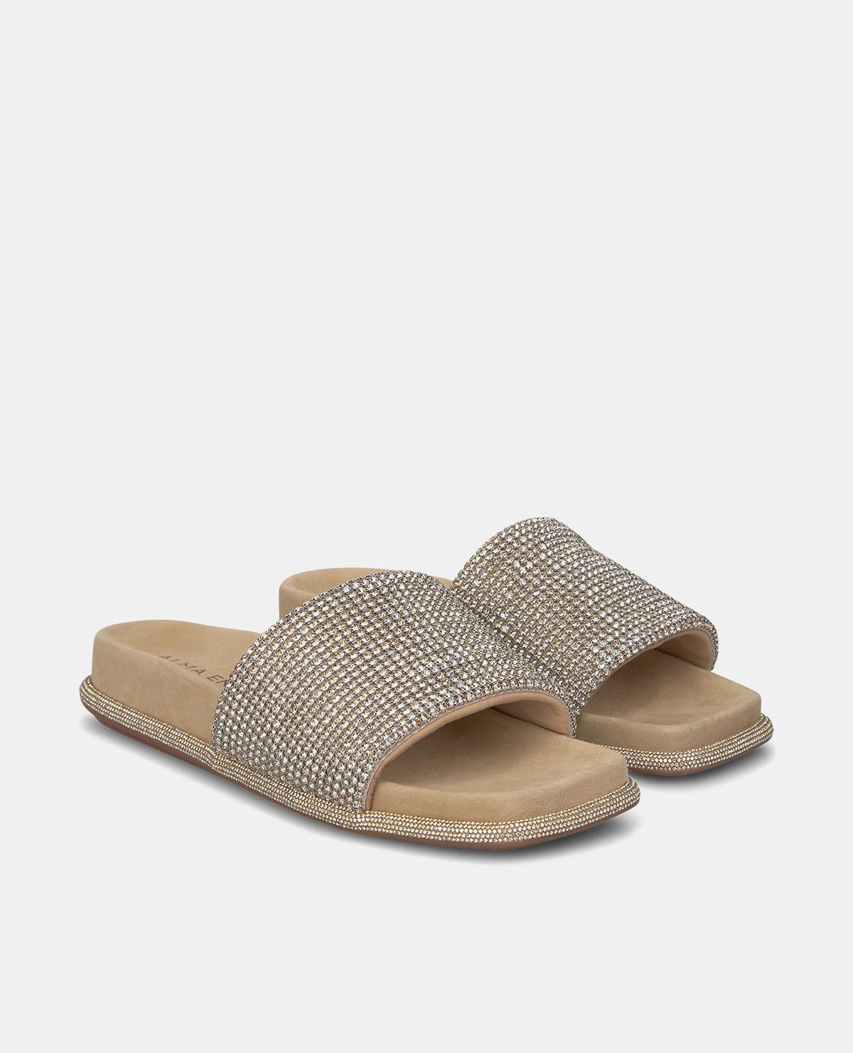 SANDALETTI PIATTI CON CINTURINO E STRASS