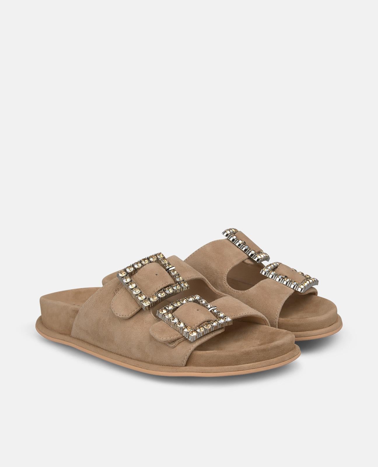 SANDALIA PLANA DOBLE HEBILLA