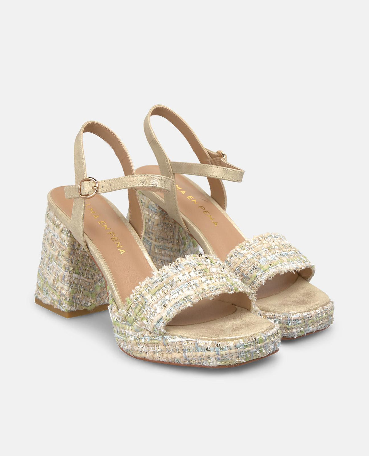 SANDALI ALTI MULTICOLORI