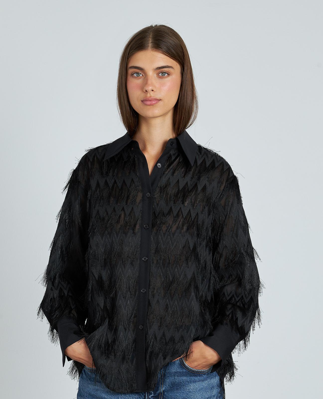 CAMISA DE PENAS EM ZIGUEZAGUE