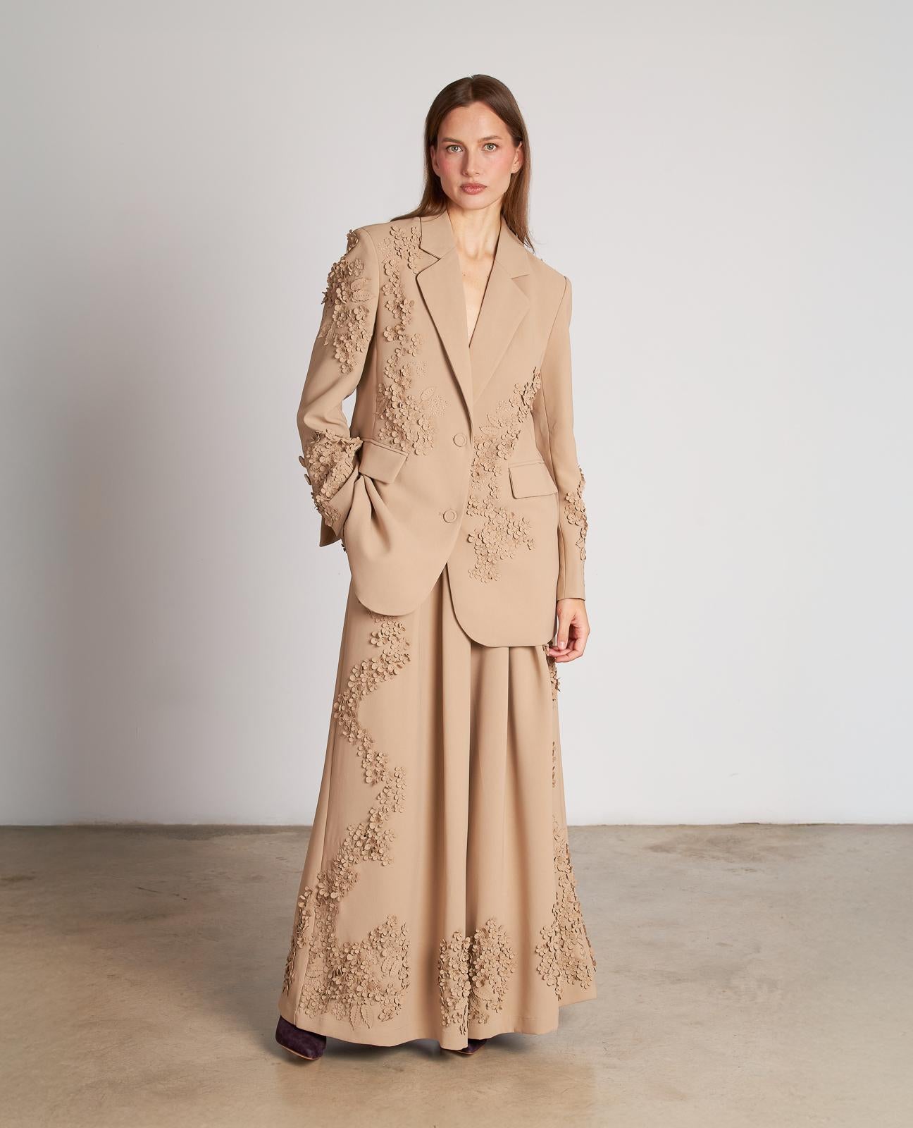 BLAZER EMBROIDERED FLOWERS