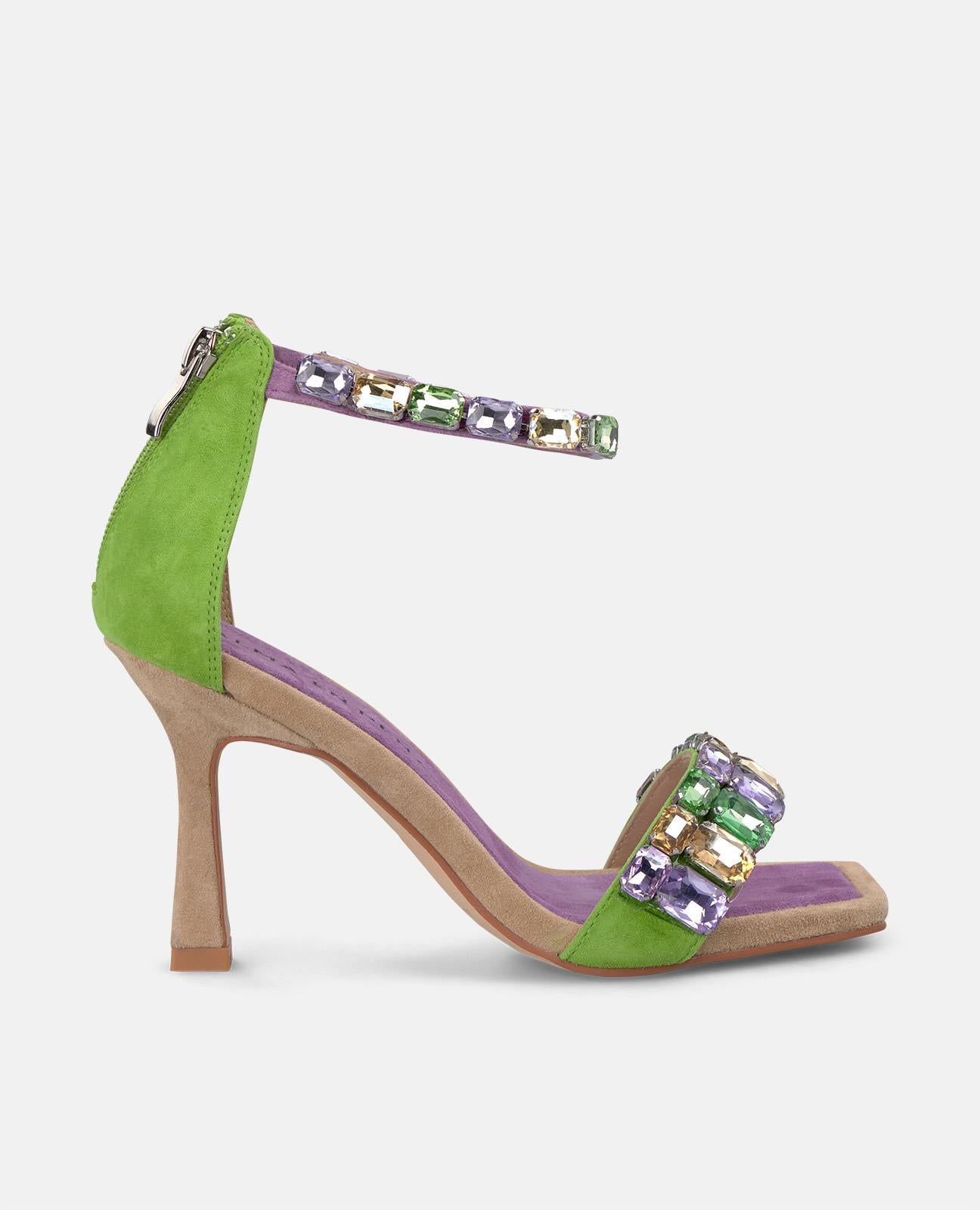 SANDÁLIA DE SALTO DE JÓIA