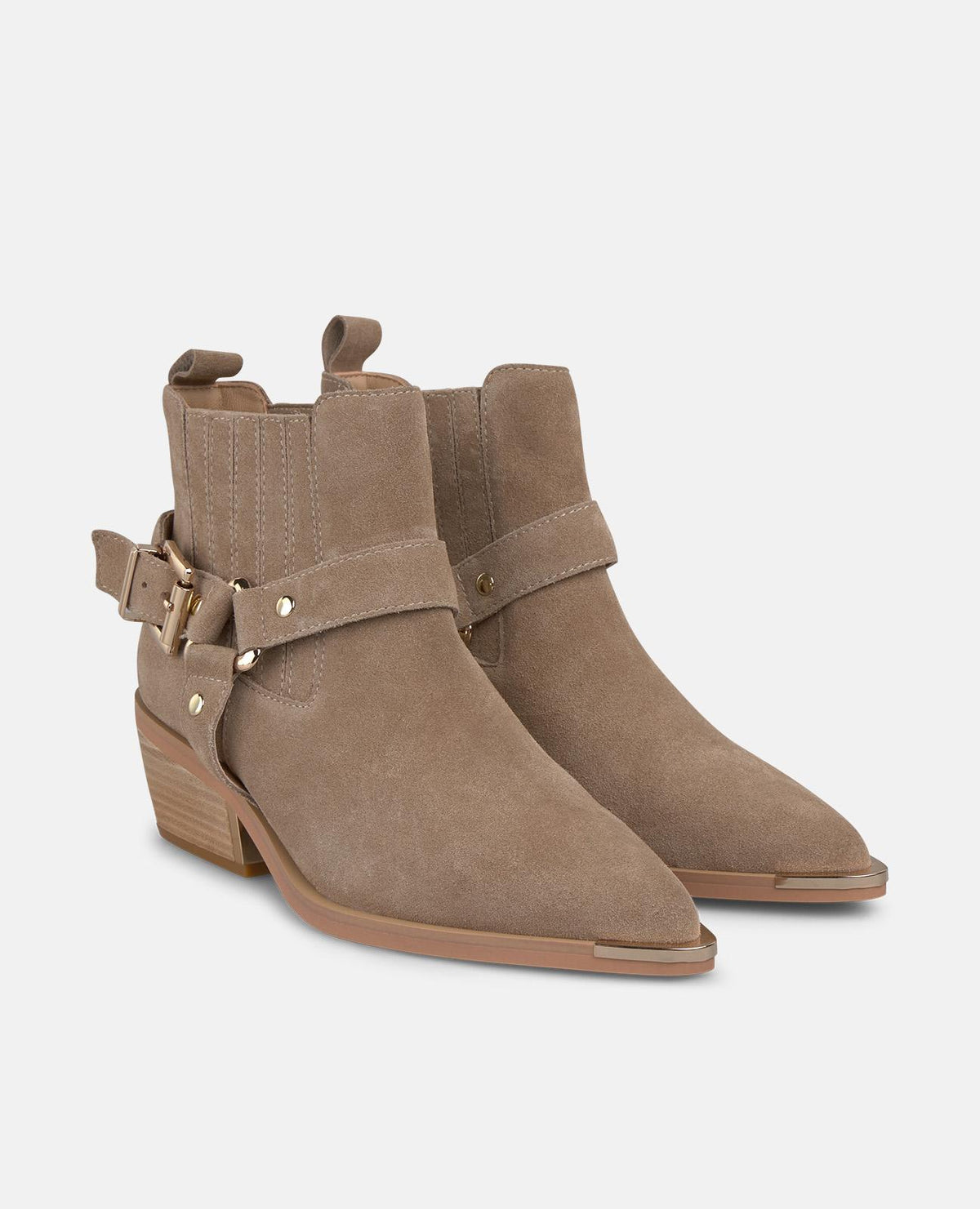 FLAT BUCKLE ANKLE BOOTS