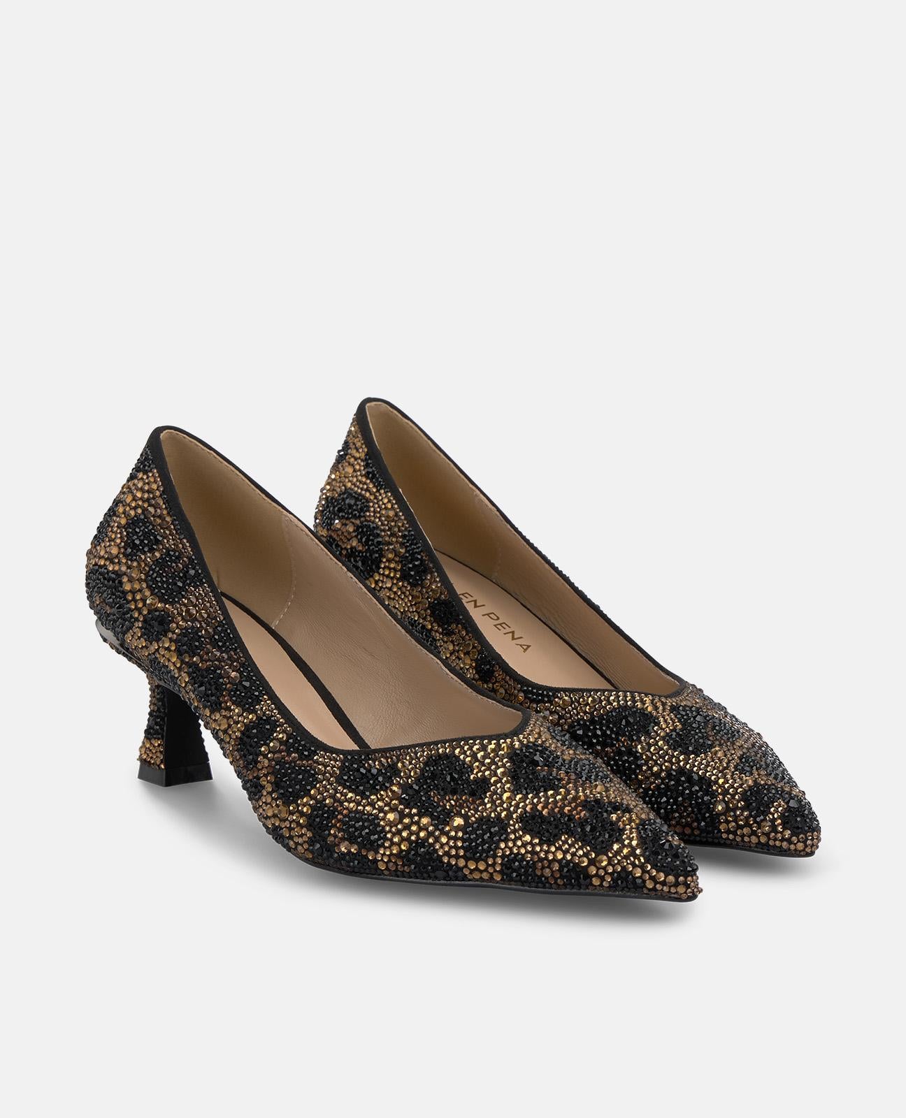 ZAPATO ESTAMPADO PEDRERÍA