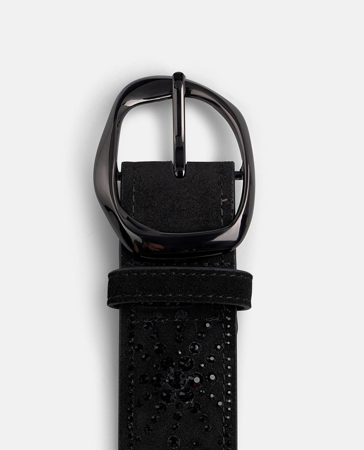 CINTURA IN PELLE CON STRASS